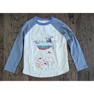 Mini Boden Fishing Boat Long Sleeve Shirt